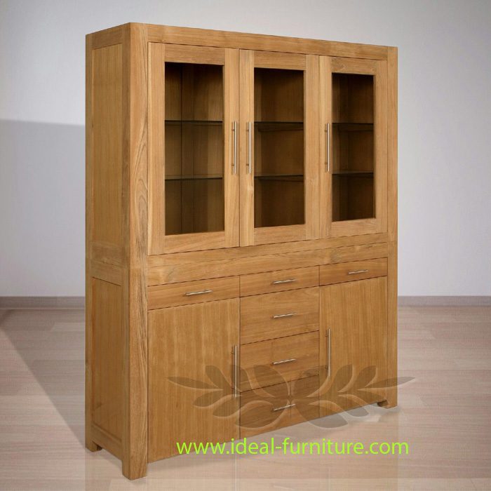 Indonesian Indoor Teak Furniture Gala Teak Cabinet 6 D