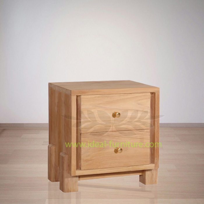 Indonesian Indoor Teak Marrie Bedside Furniture (IFBS-005)