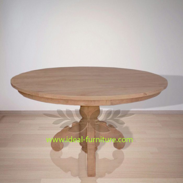 Indonesia Indoor Teak Furniture Round Dining Table 150