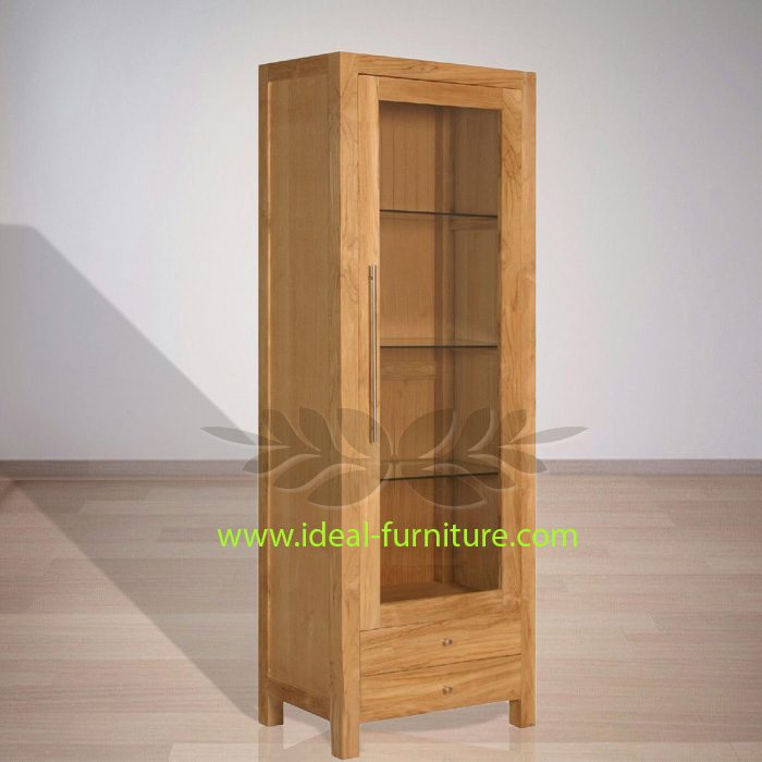 Indonesian Indoor Teak Furniture Steve Display Cabinet