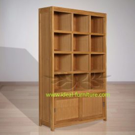 Indonesian Indoor Teak Furniture: Wayne Bookshelf