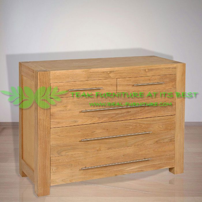 Indonesia Indoor Teak Furniture Carin Chest of Drawers (IFCD-006)