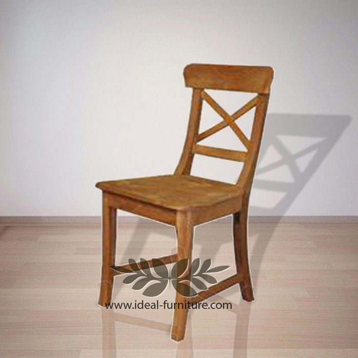 Indonesia Indoor Teak Cross Dining Chair Furniture (IfDC-024)