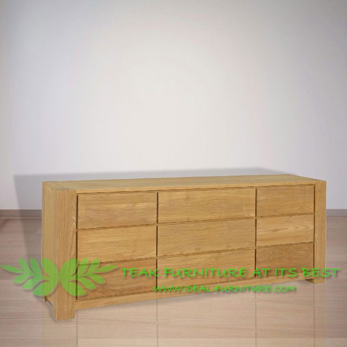 Indonesia Indoor Teak Furniture Helga Chest of Drawers