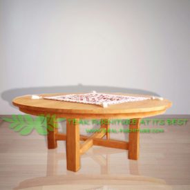 Indonesia Indoor Teak Furniture Round Coffee Table (IFCT-013)