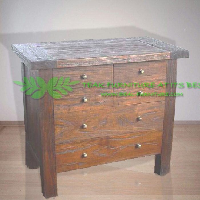 Indonesia Indoor Teak Furniture Rudin Chest of Drawers (IFCD-005)