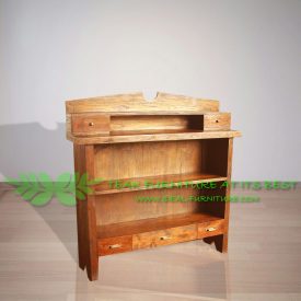 Indonesian Indoor Teak Furniture Vintage Bookcase (IFBC-011)