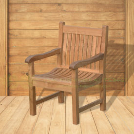 Indonesian Outdoor/Garden Teak Furniture Xena Armchair (OFCC-017) by CV Ideal Furniture, Indonesia, Jepara